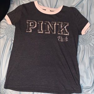 gray PINK t-shirt
